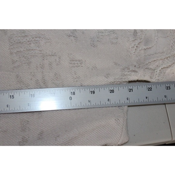 IRO Jeans Sweater Womens‎ XS Cenix Distressed Knit Cropped Frayed Cream - Picture 6 of 7